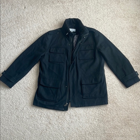 Calvin Klein Black Military Field Jacket - Picture 1 of 5